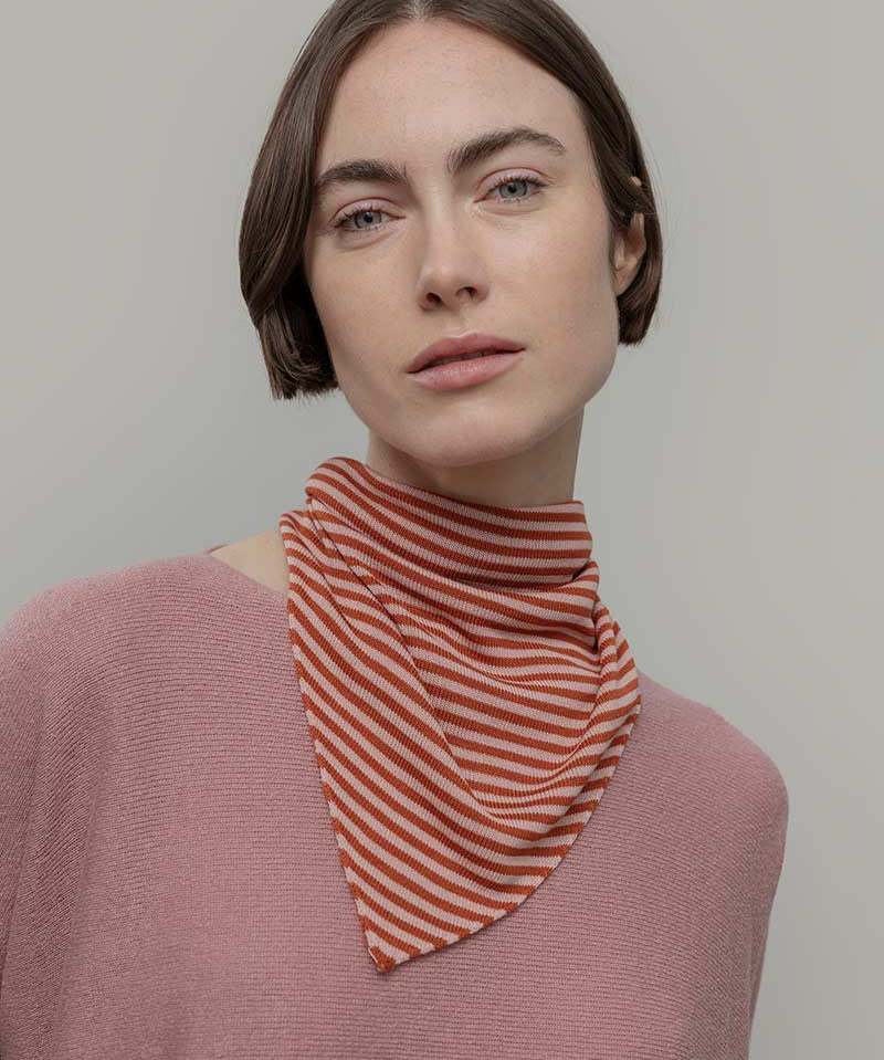 Maglia Seta Donna Daya - Maglia scollo a barca donna seta rigenerata - Rifò moda circolare made in Italy