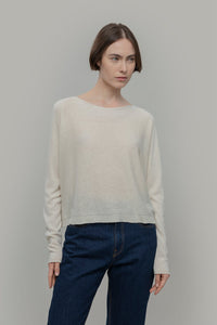 Maglia Seta Donna Daya - Maglia scollo a barca donna - Rifò moda circolare made in Italy
