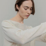 Maglia Seta Donna Daya - Maglia scollo a barca donna - Rifò moda circolare made in Italy