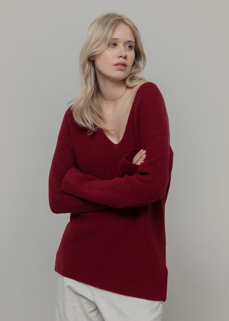 Maglia Donna Cashmere Rigenerato Ester - Rifò Lab Moda circolare made in Italy