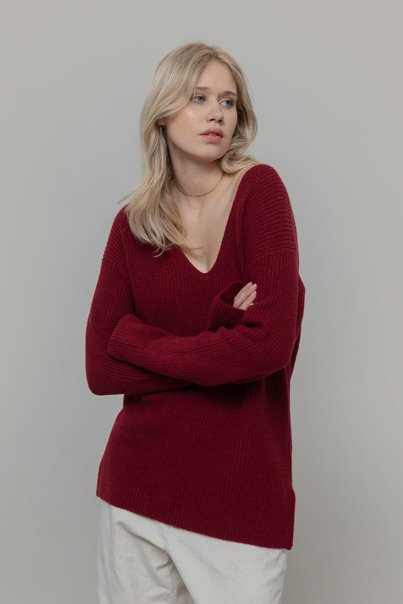 Maglia Donna Cashmere Rigenerato Ester - Rifò Lab Moda circolare made in Italy