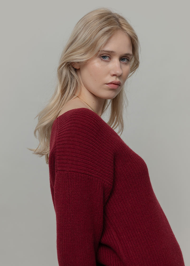Maglia Donna Cashmere Rigenerato Ester - Rifò Lab Moda circolare made in Italy