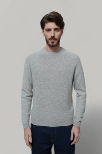 Maglione Uomo Alpaca Riciclata Grigio Silvano - Rifò Lab Moda circolare made in Italy