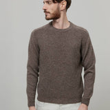 Maglione Uomo Alpaca Riciclata Marrone Silvano - Rifò Lab Moda circolare made in Italy