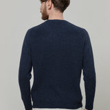 Maglione Uomo Alpaca Riciclata Blu Silvano - Rifò Lab Moda circolare made in Italy