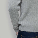 Maglione Uomo Alpaca Riciclata Grigio Silvano - Rifò Lab Moda circolare made in Italy