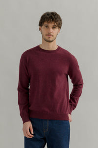 Maglia Girocollo Cashmere Rigenerato Uomo Rosso - Rifò