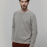 Maglione Cashmere Uomo Invernale Girocollo Amedeo - Rifò Lab Moda circolare made in Italy
Bicolor Beige Grigio