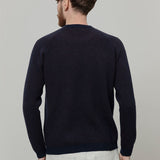 Maglione Cashmere Uomo Invernale Girocollo Amedeo - Rifò Lab Moda circolare made in Italy
Bicolor Blu Marrone 