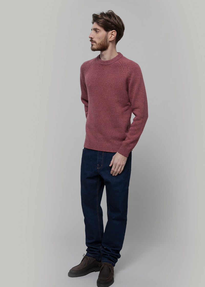 Maglia Cashmere Uomo Donegal Girocollo Biagio - Rifò Lab Moda circolare made in Italy
