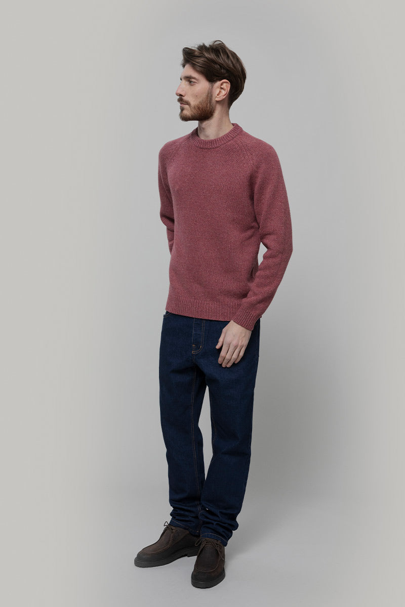 Maglia Cashmere Uomo Donegal Girocollo Biagio - Rifò Lab Moda circolare made in Italy