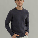 Maglione Cashmere Girocollo Uomo Romeo - Rifò Lab Moda circolare made in Italy
Blu Violato
