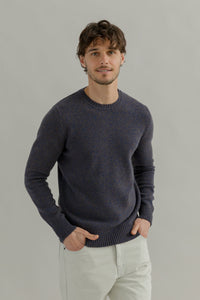Maglione Cashmere Girocollo Uomo Romeo - Rifò Lab Moda circolare made in Italy
Blu Violato