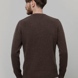 Maglione Cashmere Girocollo Uomo Romeo - Rifò Lab Moda circolare made in Italy
Marrone Corteccia