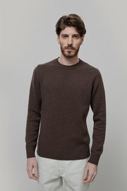 Maglione Cashmere Girocollo Uomo Romeo - Rifò Lab Moda circolare made in Italy
Marrone Corteccia