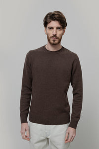 Maglione Cashmere Girocollo Uomo Romeo - Rifò Lab Moda circolare made in Italy
Marrone Corteccia