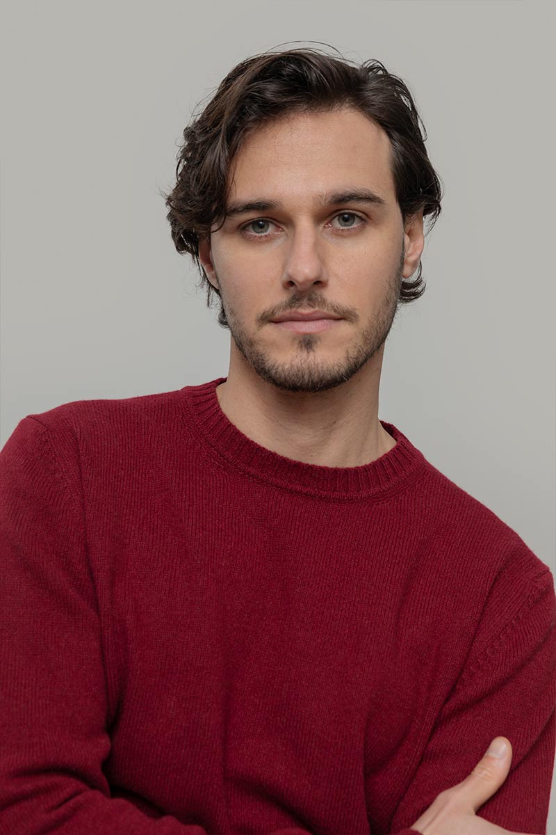 Maglia Uomo Cashmere Rigenerato Romeo - Rifò Lab Moda circolare made in Italy