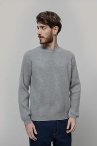 Maglione Girocollo Uomo Cashmere Sante - Rifò Lab Moda circolare made in Italy
Grigio Calce