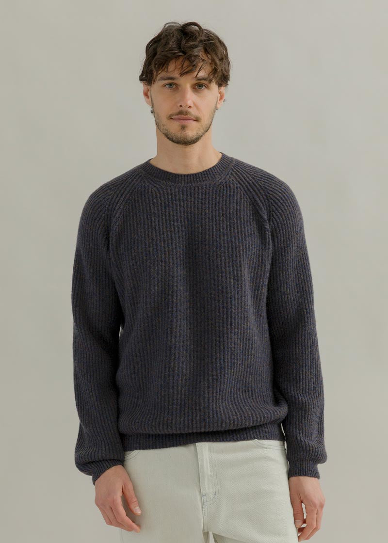 Maglione Girocollo Uomo Cashmere Sante - Rifò Lab Moda circolare made in Italy
Blu Violato