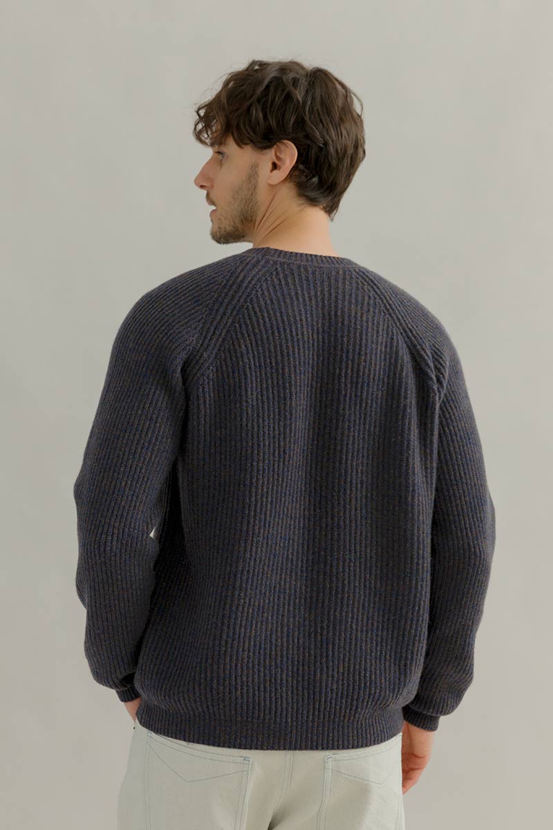Maglione Girocollo Uomo Cashmere Sante - Rifò Lab Moda circolare made in Italy
Blu Violato