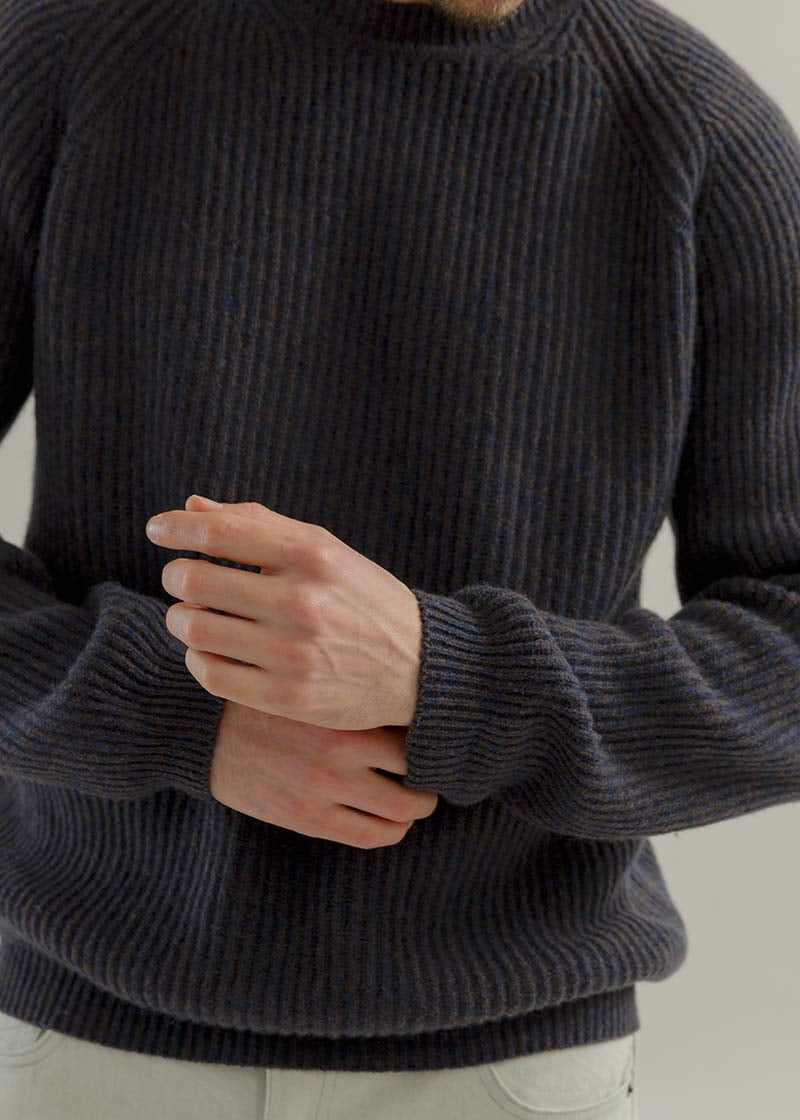 Maglione Girocollo Uomo Cashmere Sante - Rifò Lab Moda circolare made in Italy
Blu Violato