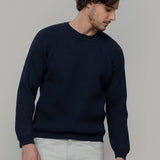 Maglione Uomo Cashmere Rigenerato a Coste Sante- Rifò Lab Moda circolare made in Italy 

