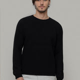 Maglione Uomo Cashmere Rigenerato a Coste Sante- Rifò Lab Moda circolare made in Italy 
