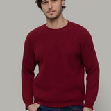 Maglione Uomo Cashmere Rigenerato a Coste Sante- Rifò Lab Moda circolare made in Italy 
