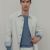 Blu Atlantico | Maglioncino leggero cotone jeans rigenerato