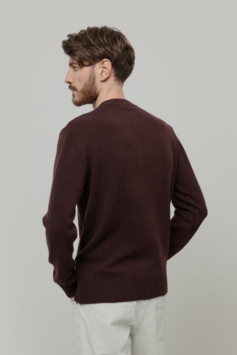 Maglia Uomo Lana Rigenerata Ferruccio - Rifò Lab Moda circolare made in Italy
Marrone Caffé