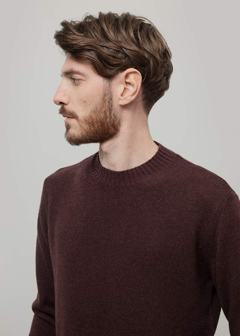 Maglia Uomo Lana Rigenerata Ferruccio - Rifò Lab Moda circolare made in Italy
Marrone Caffé