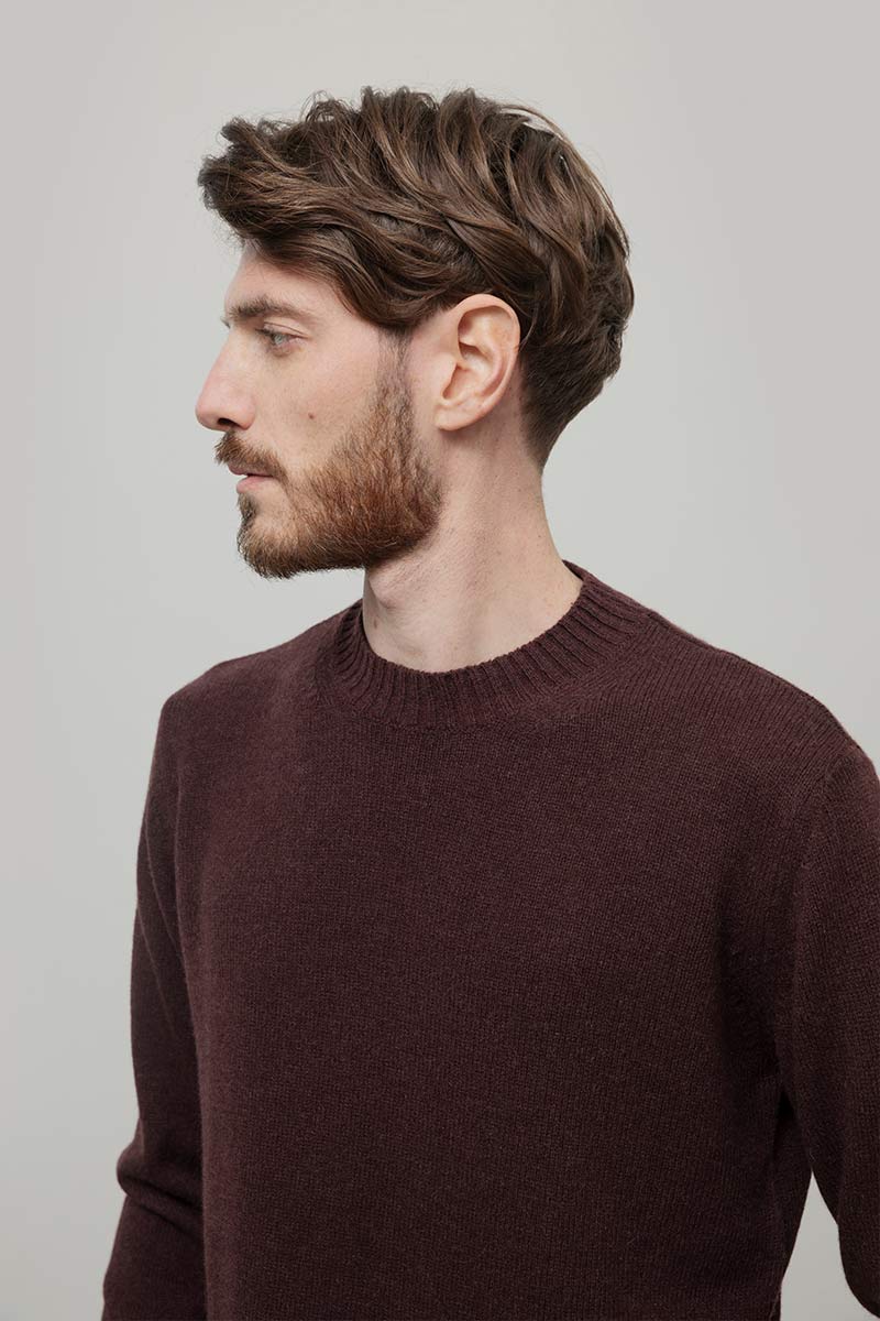Maglia Uomo Lana Rigenerata Ferruccio - Rifò Lab Moda circolare made in Italy
Marrone Caffé