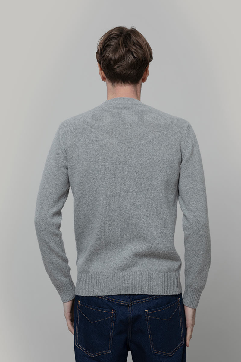 Maglia Uomo Lana Rigenerata Ferruccio - Rifò Lab Moda circolare made in Italy
Grigio Calce