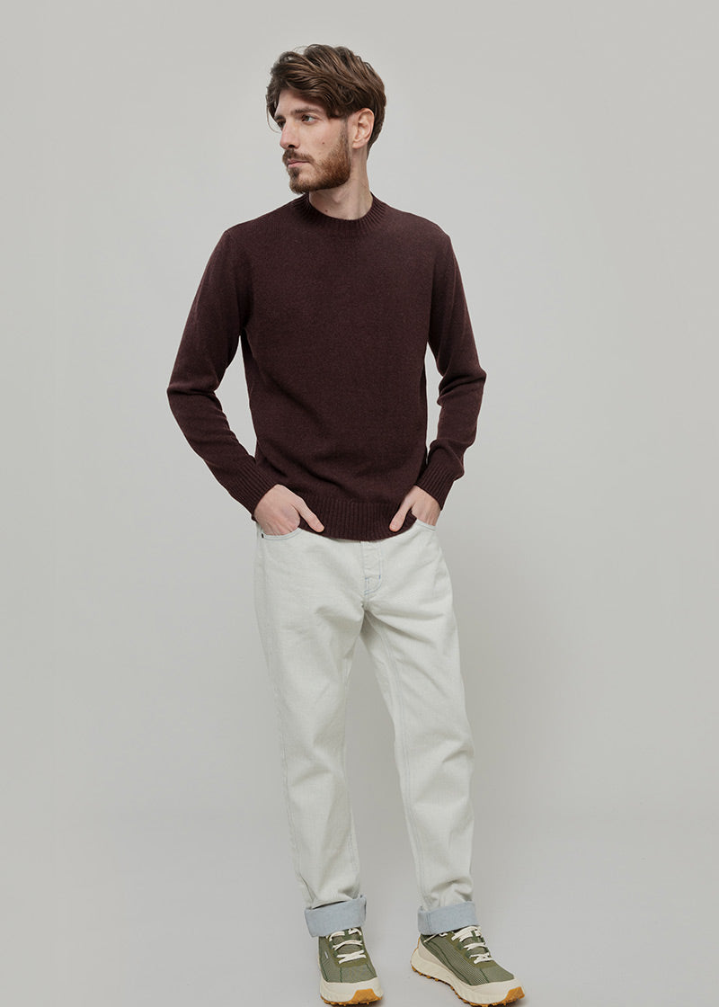 Maglia Uomo Lana Rigenerata Ferruccio - Rifò Lab Moda circolare made in Italy
Marrone Caffé