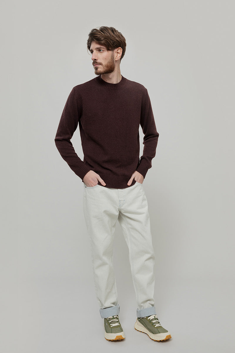 Maglia Uomo Lana Rigenerata Ferruccio - Rifò Lab Moda circolare made in Italy
Marrone Caffé