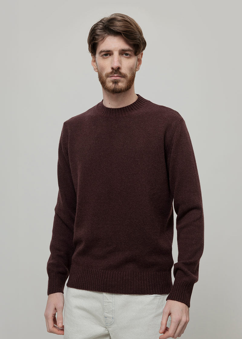 Maglia Uomo Lana Rigenerata Ferruccio - Rifò Lab Moda circolare made in Italy
Marrone Caffé