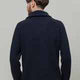 Maglione con Zip Uomo Lana Rigenerata Stefano - Rifò Lab Moda circolare made in Italy
Blu Mora