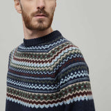 Maglione Uomo Lana Riciclata Stile Norvegese Fantasia Jacquard Armando  - Rifò Lab Moda circolare made in Italy