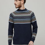 Maglione Uomo Lana Riciclata Stile Norvegese Fantasia Jacquard Armando  - Rifò Lab Moda circolare made in Italy