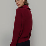 Maglia Zip Donna Lana Rigenerata Annalisa - Rifò Lab Moda circolare made in Italy 
