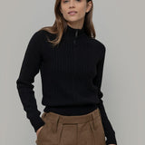 Cardigan Zip Donna Lana Rigenerata Ornella - Rifò Lab Moda circolare made in Italy