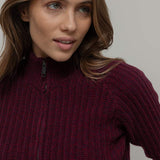 Cardigan Zip Donna Lana Rigenerata Ornella - Rifò Lab Moda circolare made in Italy