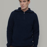 Maglione con Zip Uomo Lana Rigenerata Stefano - Rifò Lab Moda circolare made in Italy