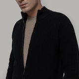 Cardigan con Zip Uomo Lana Rigenerata Vito - Rifò Lab Moda circolare made in Italy