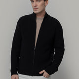 Cardigan con Zip Uomo Lana Rigenerata Vito - Rifò Lab Moda circolare made in Italy