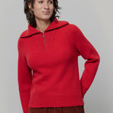 Maglia Zip Donna Lana Rigenerata Annalisa - Rifò Lab Moda circolare made in Italy 