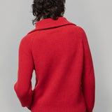 Maglia Zip Donna Lana Rigenerata Annalisa - Rifò Lab Moda circolare made in Italy 