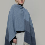 Mantella Poncho Donna Cotone Rigenerato Mila - Rifò Lab Moda circolare made in Italy 