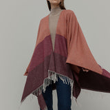Mantella Poncho Donna Cotone Rigenerato Mila - Rifò Lab Moda circolare made in Italy 