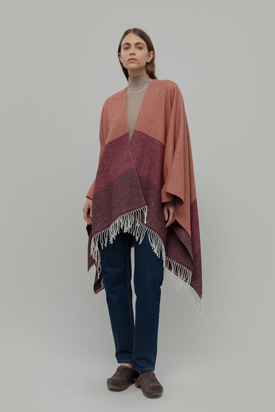 Poncho Termico OhMill Per Anziani - Scialle In Cotone A 3 Strati Con Bottoni